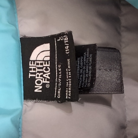 The North Face Girl's Andes Down Jacket Size Large (12-14) Play Condition - Picture 2 of 12